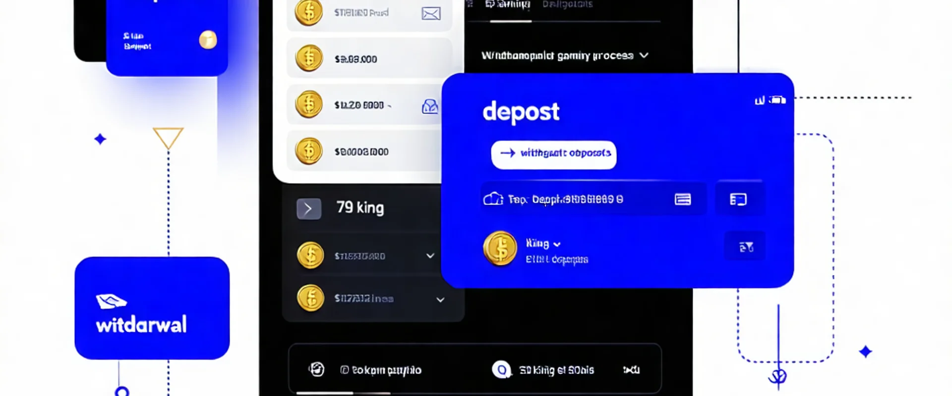 Hình ảnh tổng quan về quy trình nạp và rút tiền an toàn tại 79king, 79kinh, 79kin