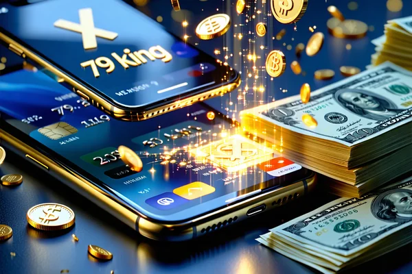 Biểu tượng chuyển khoản ngân hàng, minh họa rút tiền về tài khoản ngân hàng tại 79king